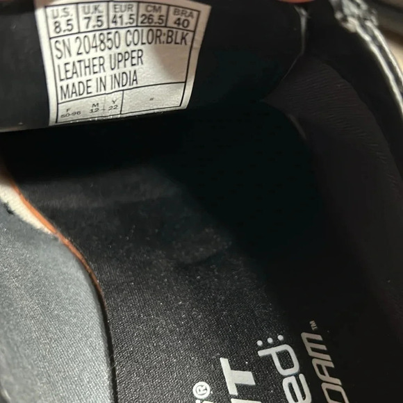 Sketchers shoes,men leather,black, NEW! Oxford,classic fit,air cooled ,204850 - Picture 15 of 16